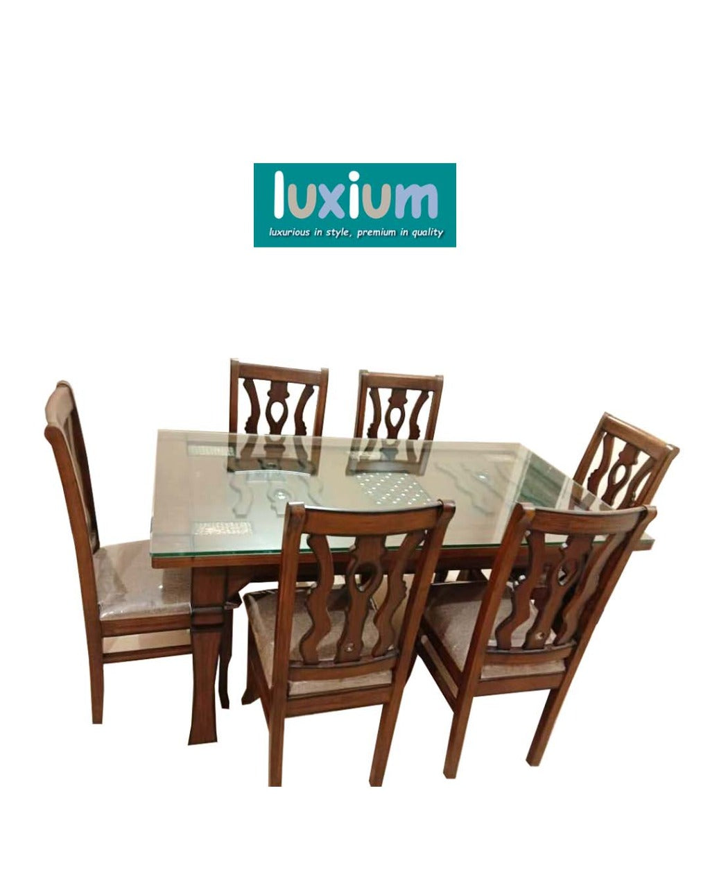 6 Seater Dining table with Glass
